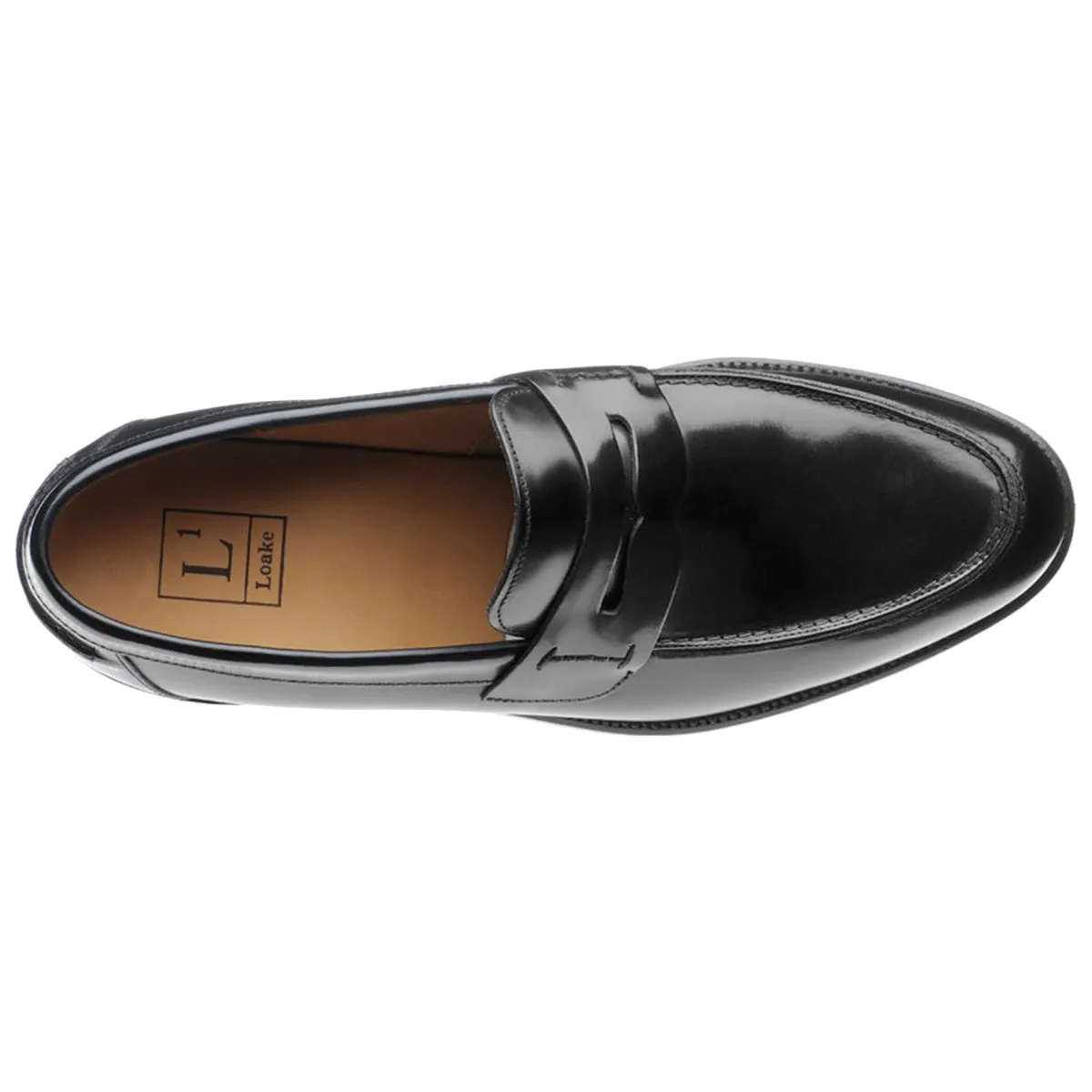 256B-BLK Leather Men's Slip On Shoes - UK 8.5 - US 9.5 Men - EU 43