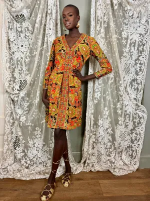 Aire, 60s paisley sequins dress