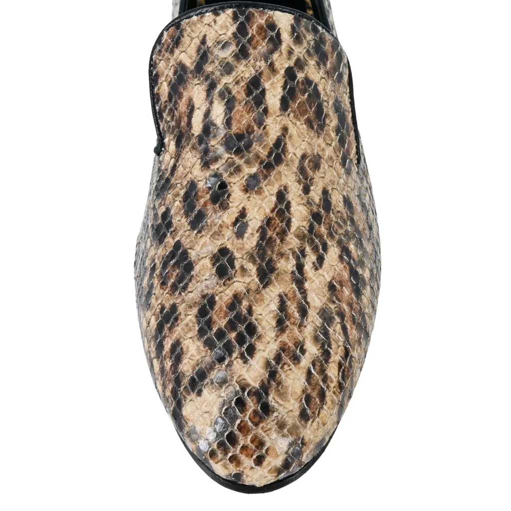 Animal-Print Embossed Loafers