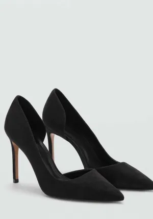 Asymmetrical heeled shoes - Black