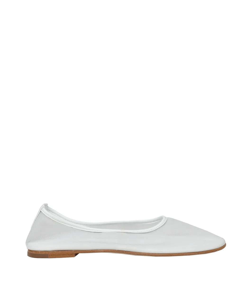 Ballet Mesh Flat in White