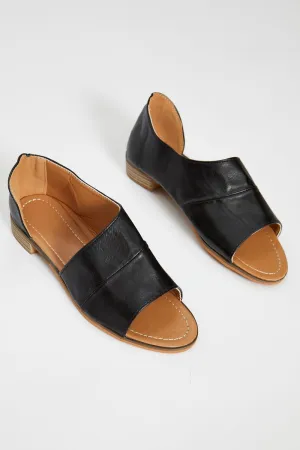 Black Side Cut Out Flats