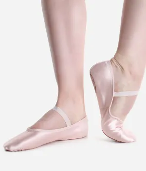 Child's Split-Sole Satin Ballet Shoes - BAE15