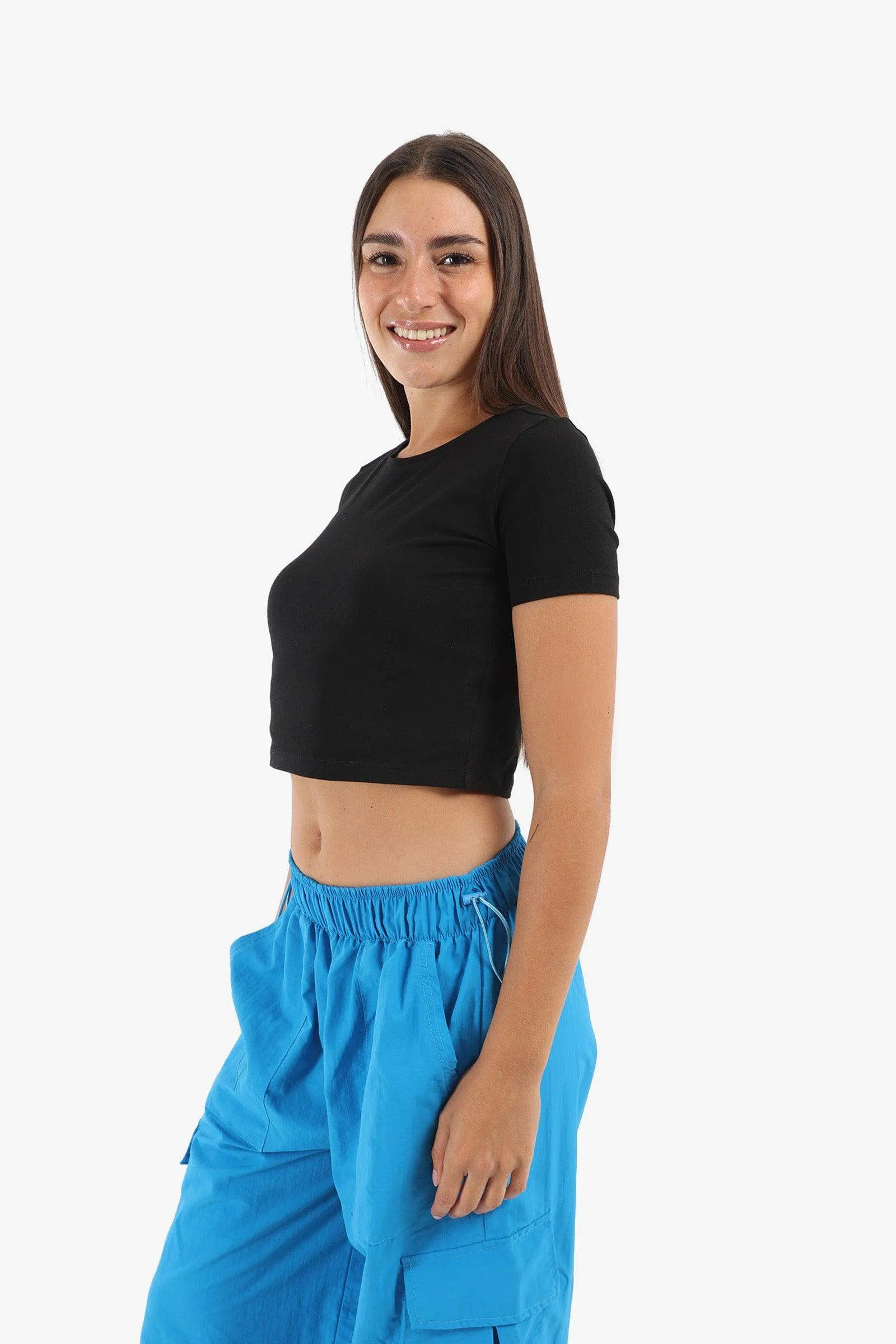 Cotton Basic Crop Top