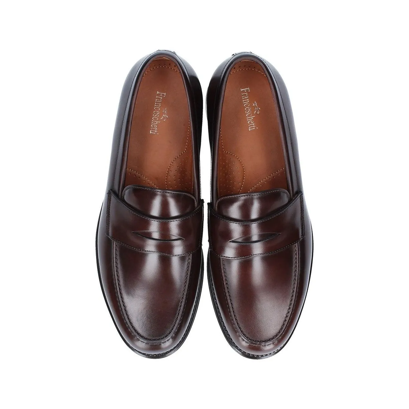 Franceschetti Newport Men's Shoes Calf-Skin Leather Penny Loafers (FCCT1027)