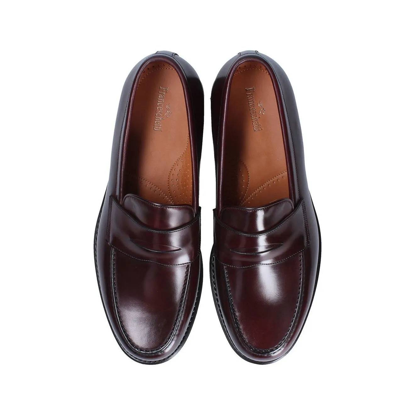 Franceschetti Newport Men's Shoes Calf-Skin Leather Penny Loafers (FCCT1027)