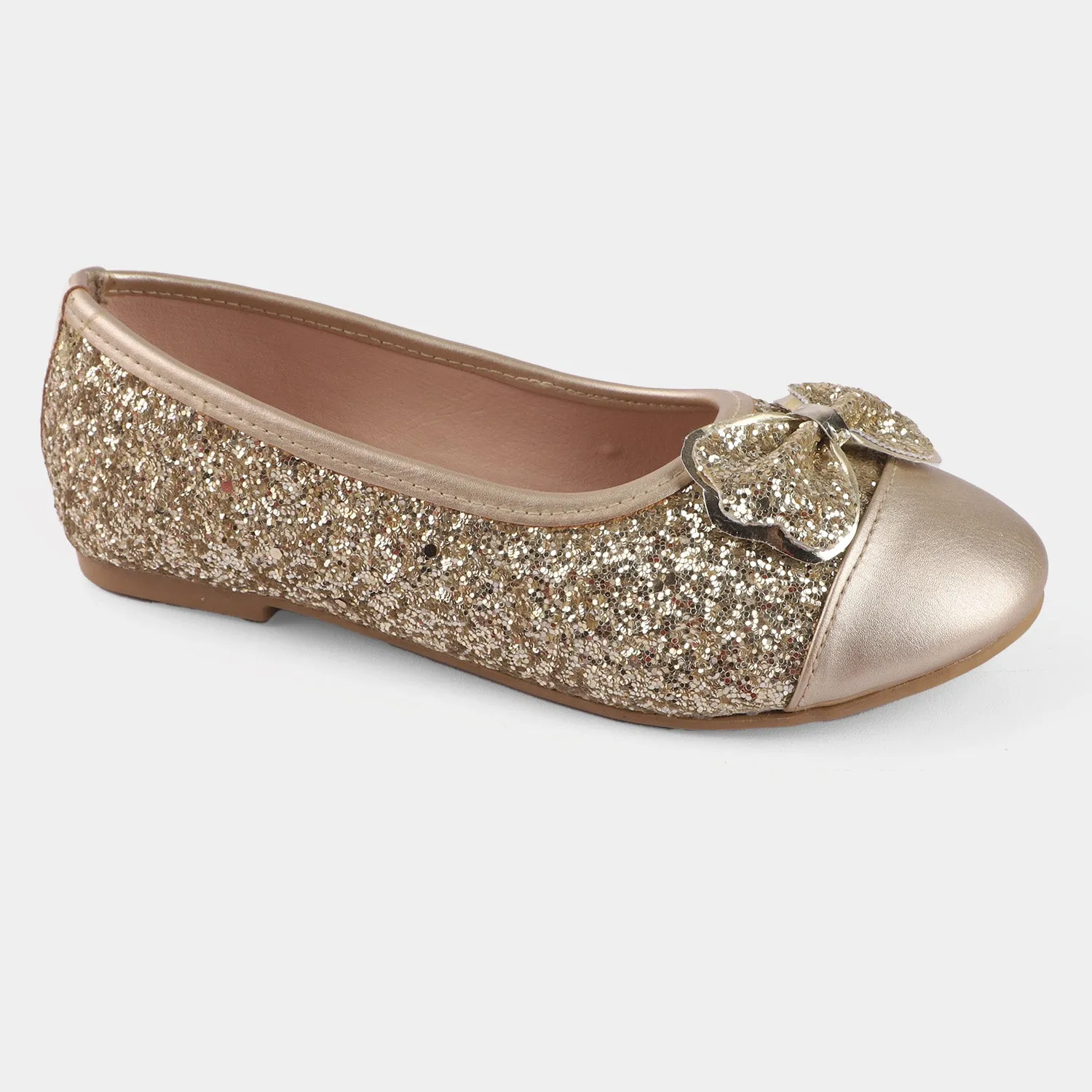 Girls Pumps 1276-Golden