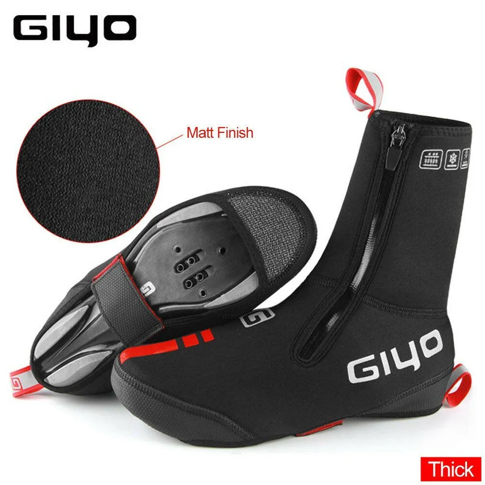 GIYO Outdoor Windproof Waterproof Dustproof MTB Rode Cycling Thick Mixed Color Matt Finish Shoe Cover