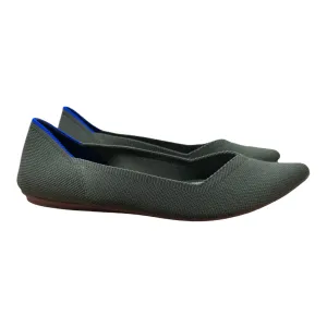 Green Shoes Flats By Rothys, Size: 6.5