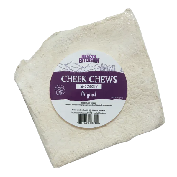 Health Extension Natural Cheek Chew Hard Dog Chew Original