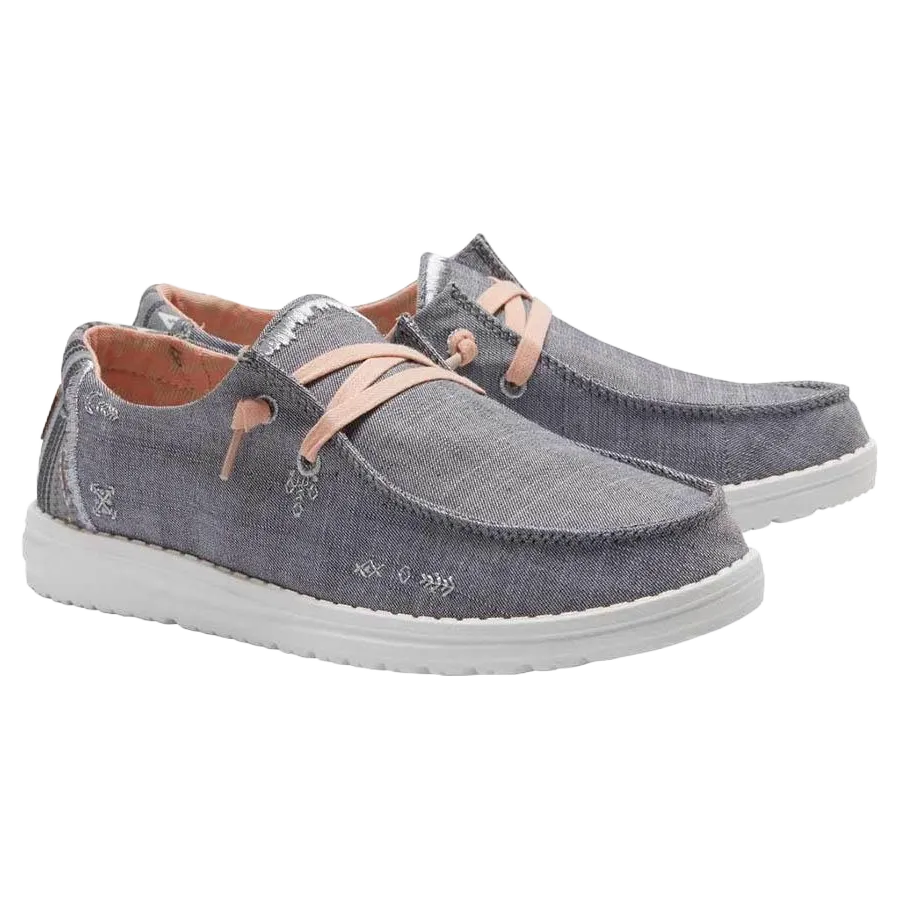 Hey Dude® Ladies Wendy Boho Grey Shoes 121413238