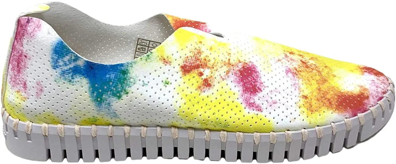 Ilse Jacobsen Tulip 139 Tie Dye Perforated Slip-On Sneaker