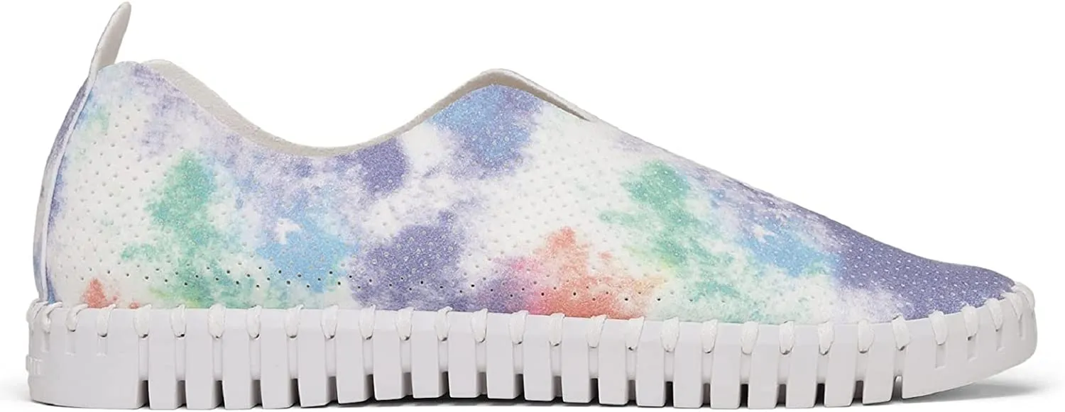 Ilse Jacobsen Tulip 139 Tie Dye Perforated Slip-On Sneaker