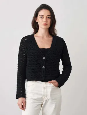 Italian Blend Crochet Cardigan