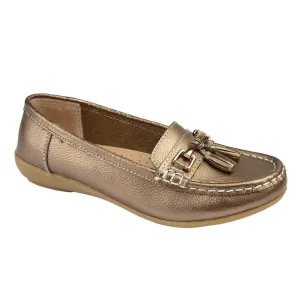 Jo & Joe Womens Loafer Nautical Bronze