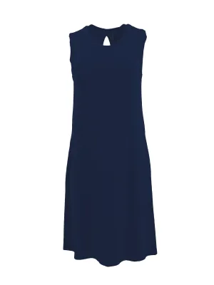 Keyhole Dress · Navy