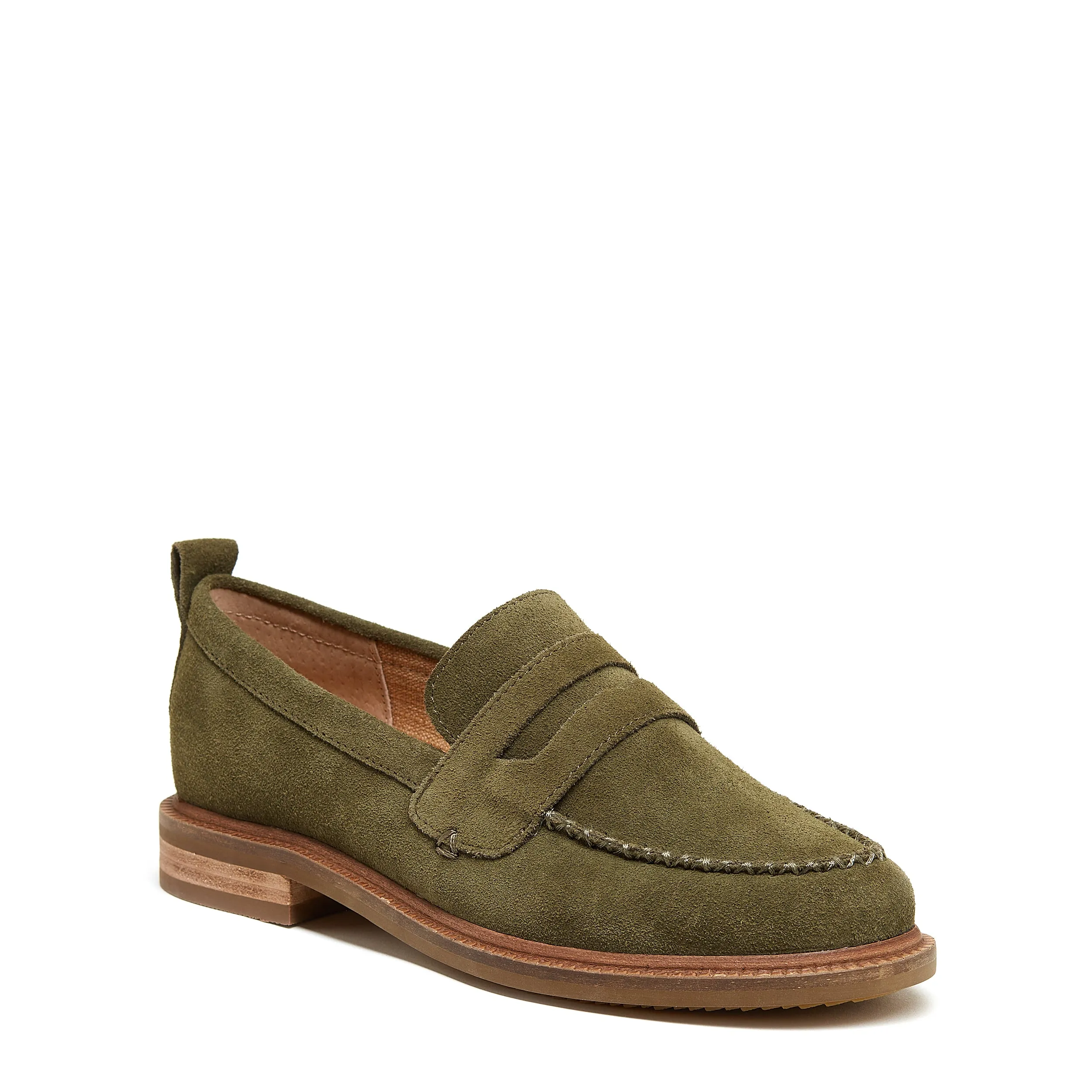 Lens Olive Wide Width Loafers