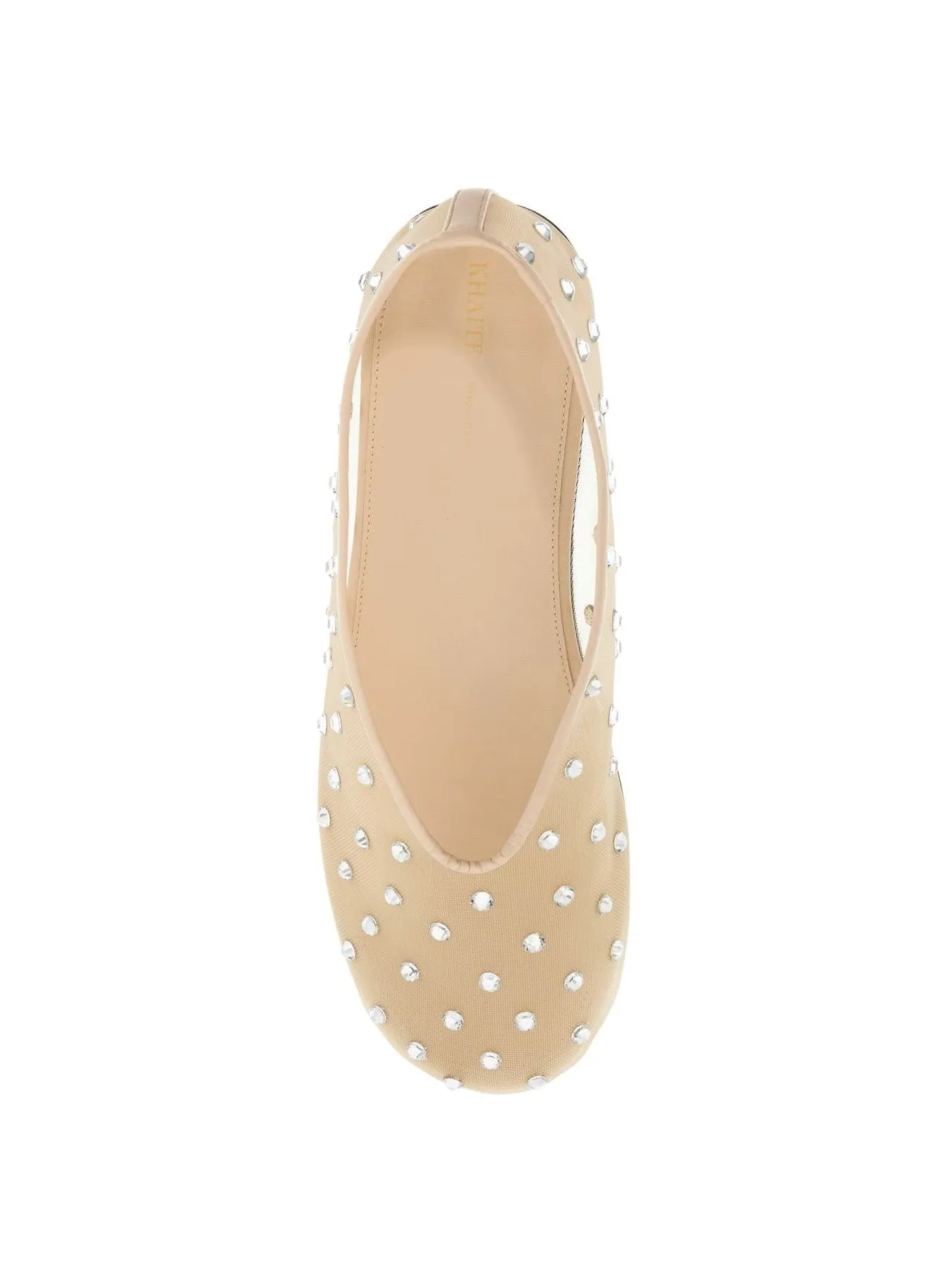 Marcy Crystal Mesh Ballet Flats