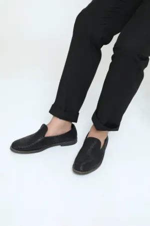 Metallic Cord Wave Loafers