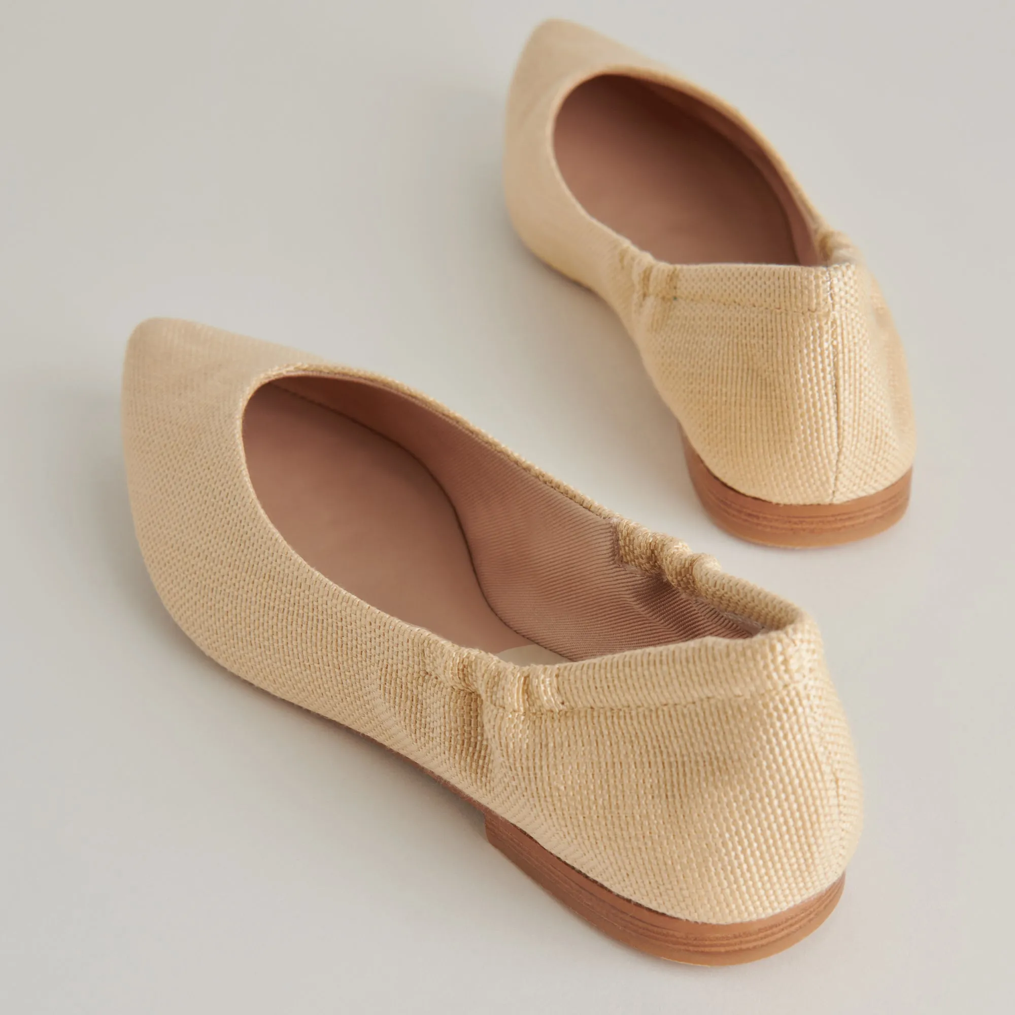 NADAV BALLET FLATS LT NATURAL RAFFIA