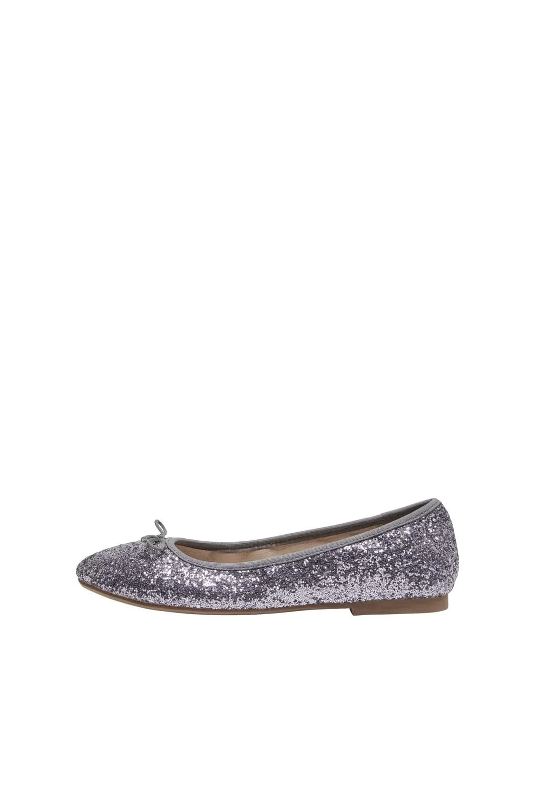 Only Shoes - Onlfranka Glitter Ballerina - 4565802 Silver