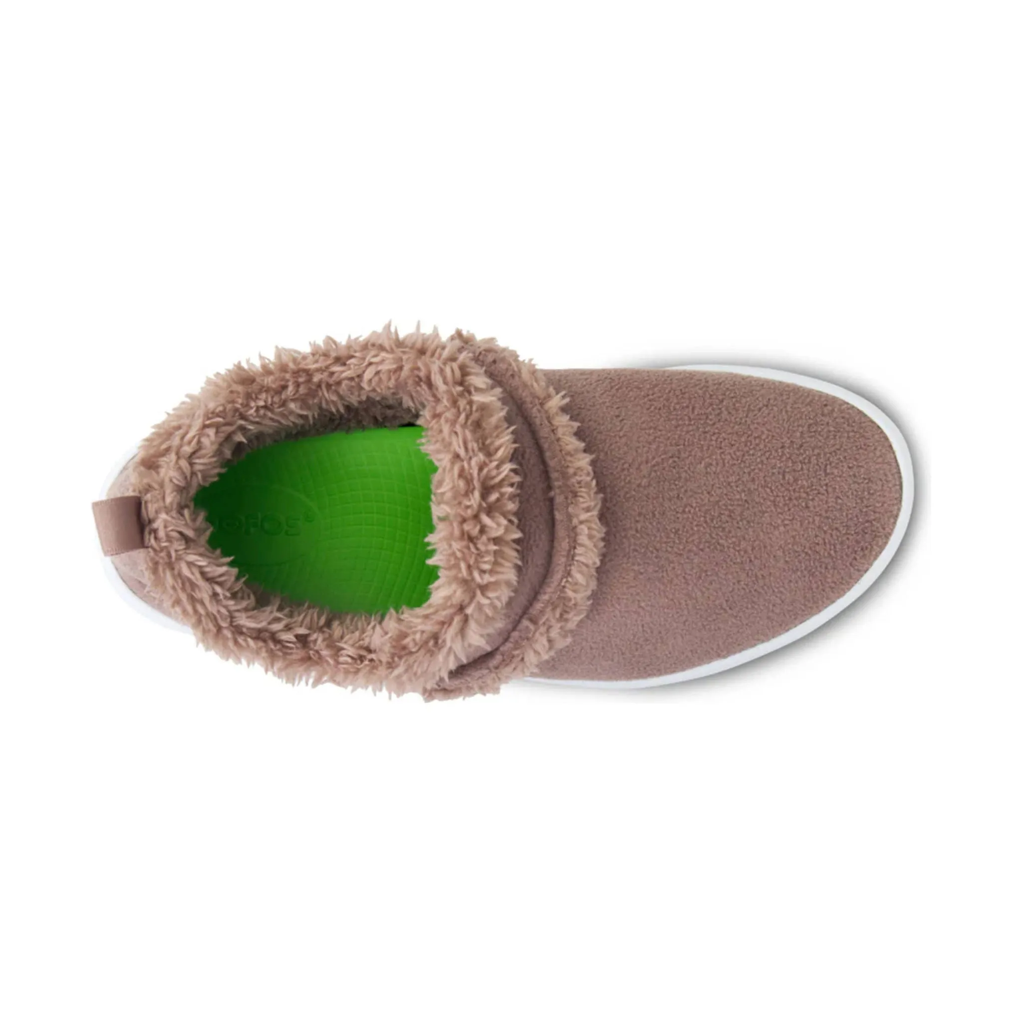 OOfos Women's OOcoozie Low Shoes - Chocolate Sherpa