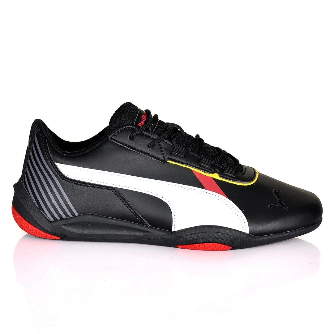 PM Red Bull Racing Logo Designed Sneakers -Black