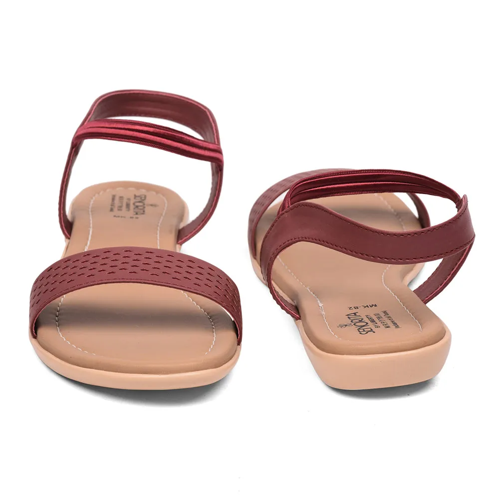 Senorita Casual (Cherry) Sandals For Women MK-82 By Liberty