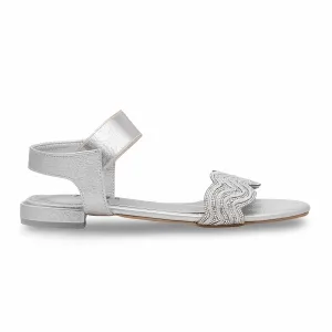 Silver Fancy Sandal FN5972