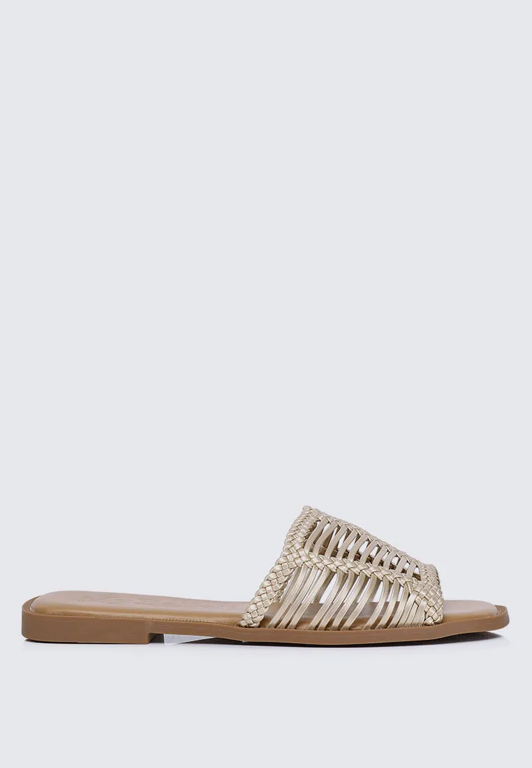 Spring Comfy Sandals In Gold