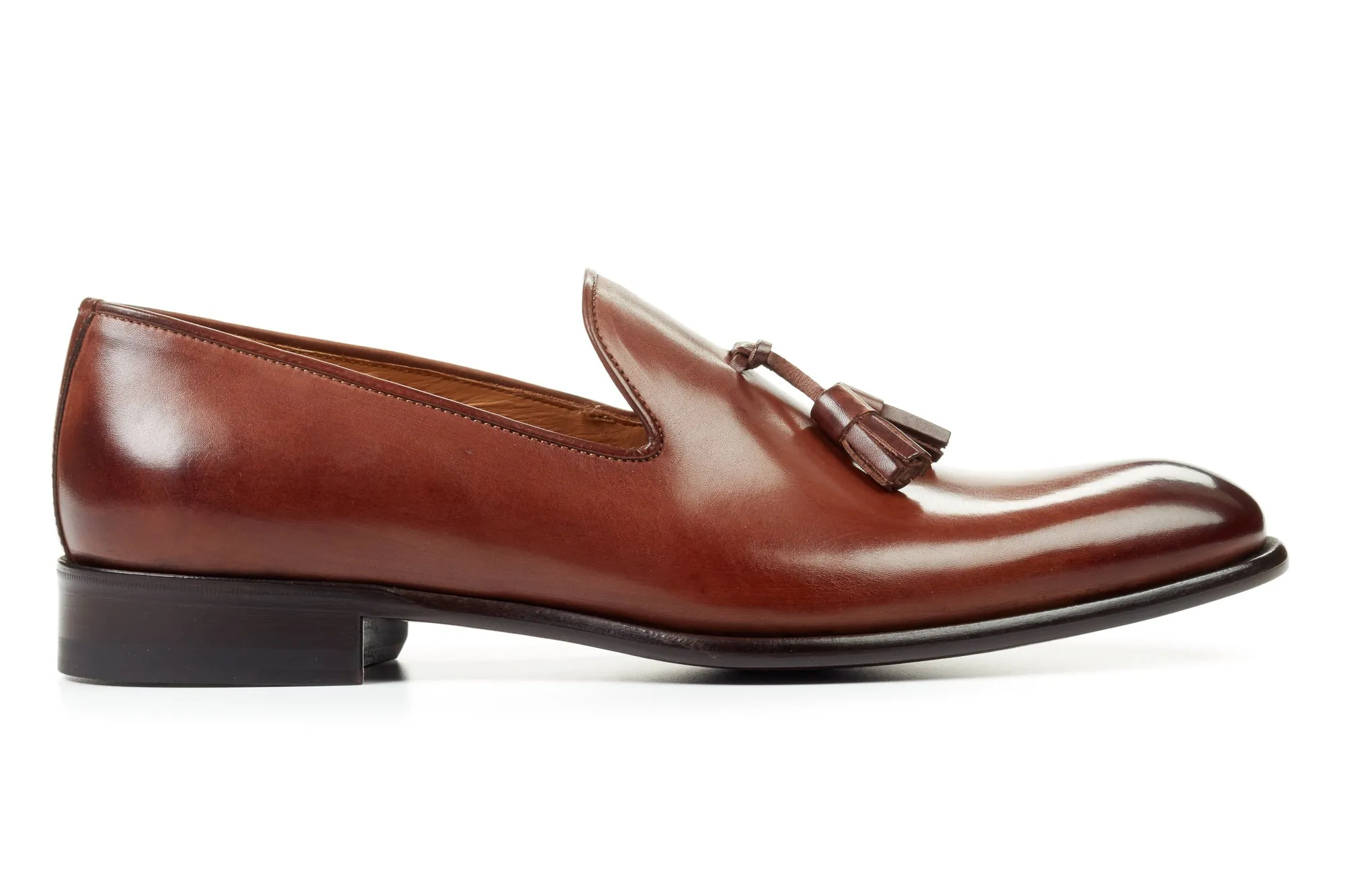 The Chaplin Tassel Loafer - Marrone