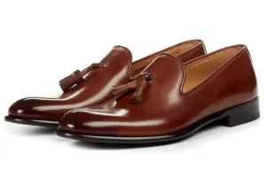 The Chaplin Tassel Loafer - Marrone