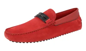 Tod's Men's Red Leather Loafers XRM0GW