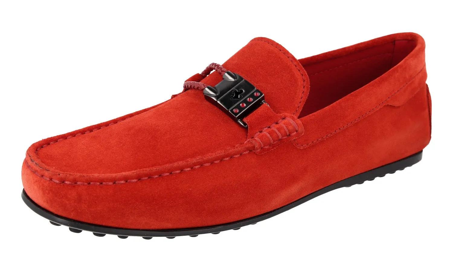 Tod's Men's Red Leather Loafers XRM0LR