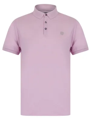 Trebeck 2 Cotton Rich Woven Polo Shirt in Fair Orchid - Kensington Eastside