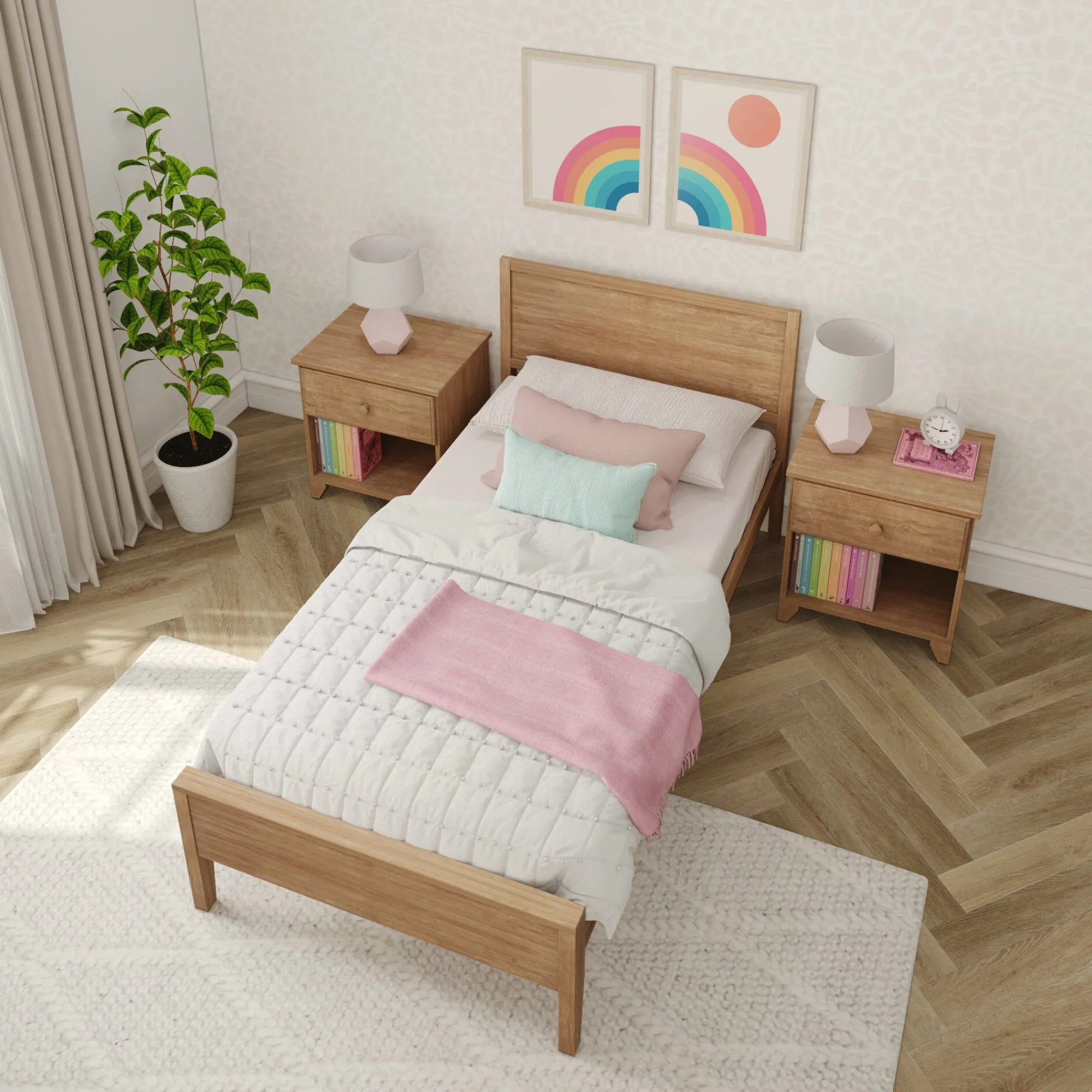 Twin Panel Bed