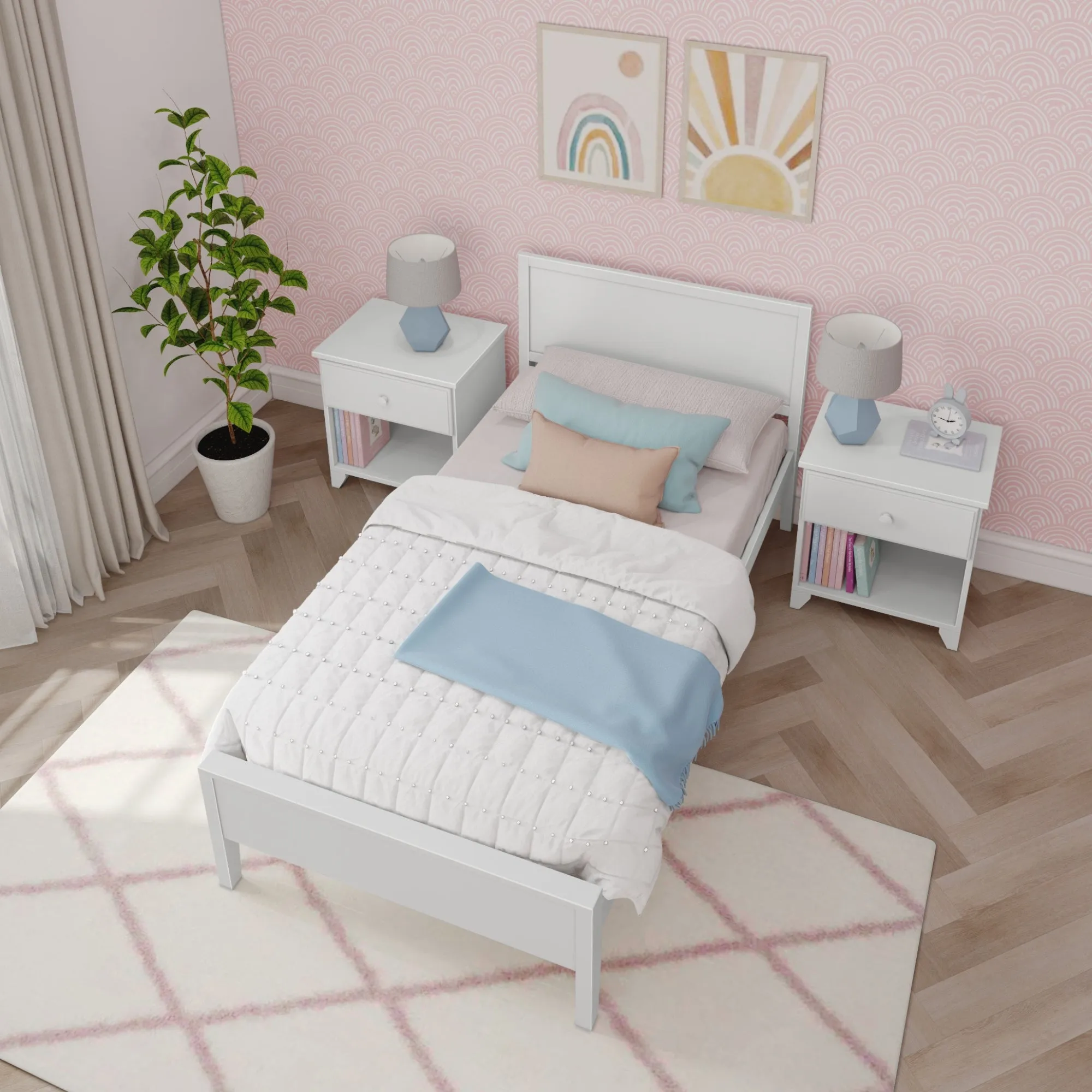 Twin Panel Bed