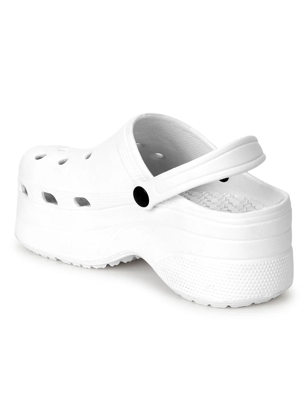 White PU Slip-On Croc Flats (TC-RS3581-WHT)